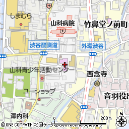 京都市山科図書館周辺の地図