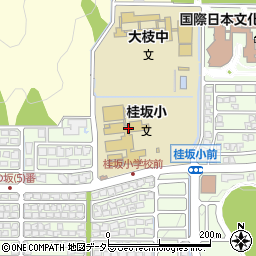 京都市立桂坂小学校周辺の地図