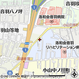 京都府京都市山科区音羽前田町53周辺の地図