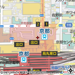 ビック・ママ　京都ポルタ店周辺の地図