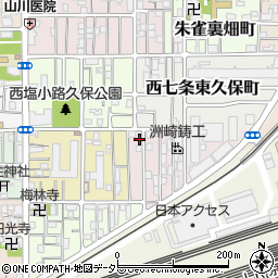 京都府京都市下京区梅小路東町38周辺の地図