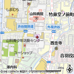 京都市山科図書館周辺の地図