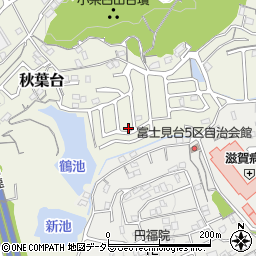 滋賀県大津市秋葉台19-22周辺の地図