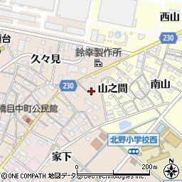 愛知県岡崎市橋目町屋敷26周辺の地図