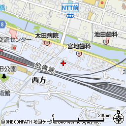 岡山県新見市西方58周辺の地図