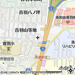 京都府京都市山科区音羽山等地40-53周辺の地図