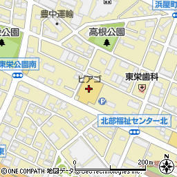 蛸焼工房東栄店周辺の地図
