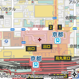 靴下屋京都ポルタ店周辺の地図