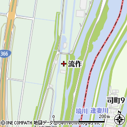 愛知県知多郡東浦町緒川流作周辺の地図