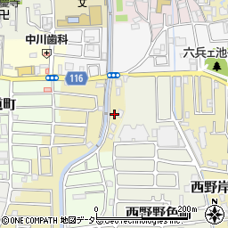 京都府京都市山科区西野楳本町3周辺の地図