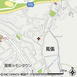 滋賀県栗東市荒張992-61周辺の地図