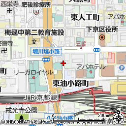 京都府京都市下京区南不動堂町周辺の地図
