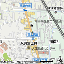 滋賀病院前周辺の地図