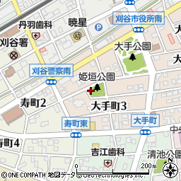 姫垣公園トイレ周辺の地図