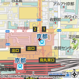 どうとんぼり神座 京都ポルタ店周辺の地図