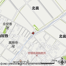 愛知県安城市浜屋町北裏190周辺の地図