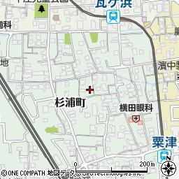 滋賀県大津市杉浦町周辺の地図