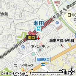 瀬田旅行センター周辺の地図