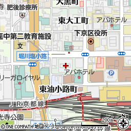 京都府京都市下京区南不動堂町801周辺の地図