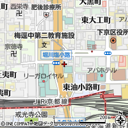 京都府京都市下京区南不動堂町6周辺の地図