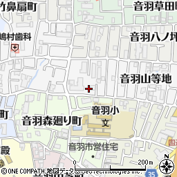 京都府京都市山科区音羽山等地5周辺の地図