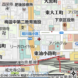 京都府京都市下京区南不動堂町7周辺の地図