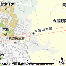 京都府京都市東山区今熊野阿弥陀ケ峯町周辺の地図