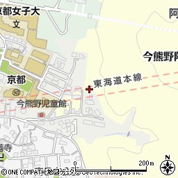 京都府京都市東山区今熊野阿弥陀ケ峯町周辺の地図