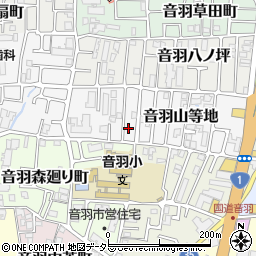 京都府京都市山科区音羽山等地15-29周辺の地図