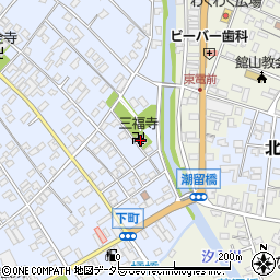 三福寺周辺の地図