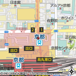 くまざわ書店　京都ポルタ店周辺の地図