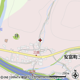兵庫県姫路市安富町三森104周辺の地図