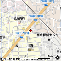 京都府京都市西京区上桂三ノ宮町54周辺の地図