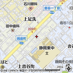 静岡県静岡市葵区銭座町周辺の地図