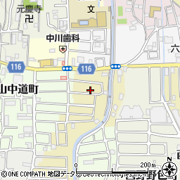 京都府京都市山科区西野楳本町8周辺の地図