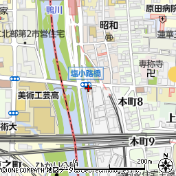 菱田酒店周辺の地図