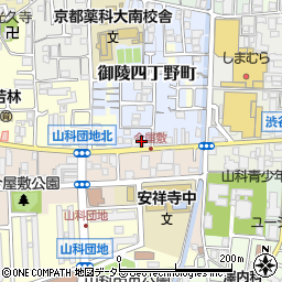 サービスアンカーＡＳＡ山科周辺の地図