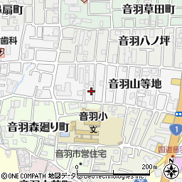 京都府京都市山科区音羽山等地15-37周辺の地図