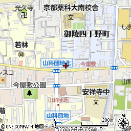京都信用金庫北山科支店周辺の地図