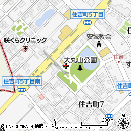 大丸山公園トイレ周辺の地図