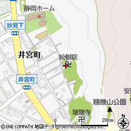 浄土宗松樹院周辺の地図