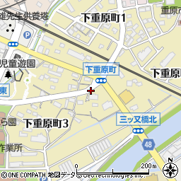 愛知県刈谷市下重原町周辺の地図