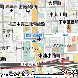 京都府京都市下京区南不動堂町5-2周辺の地図