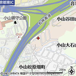 京都府京都市山科区小山一石畑周辺の地図