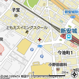 グローリアス新安城周辺の地図