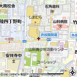 京都府京都市山科区竹鼻地蔵寺南町周辺の地図