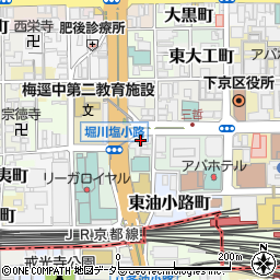 京都府京都市下京区南不動堂町3-1周辺の地図