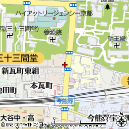 清水一芳園カフェ 京都本店周辺の地図