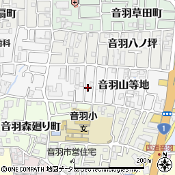 京都府京都市山科区音羽山等地15-41周辺の地図