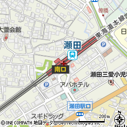 ゆうちょ銀行ＪＲ瀬田駅内出張所 ＡＴＭ周辺の地図